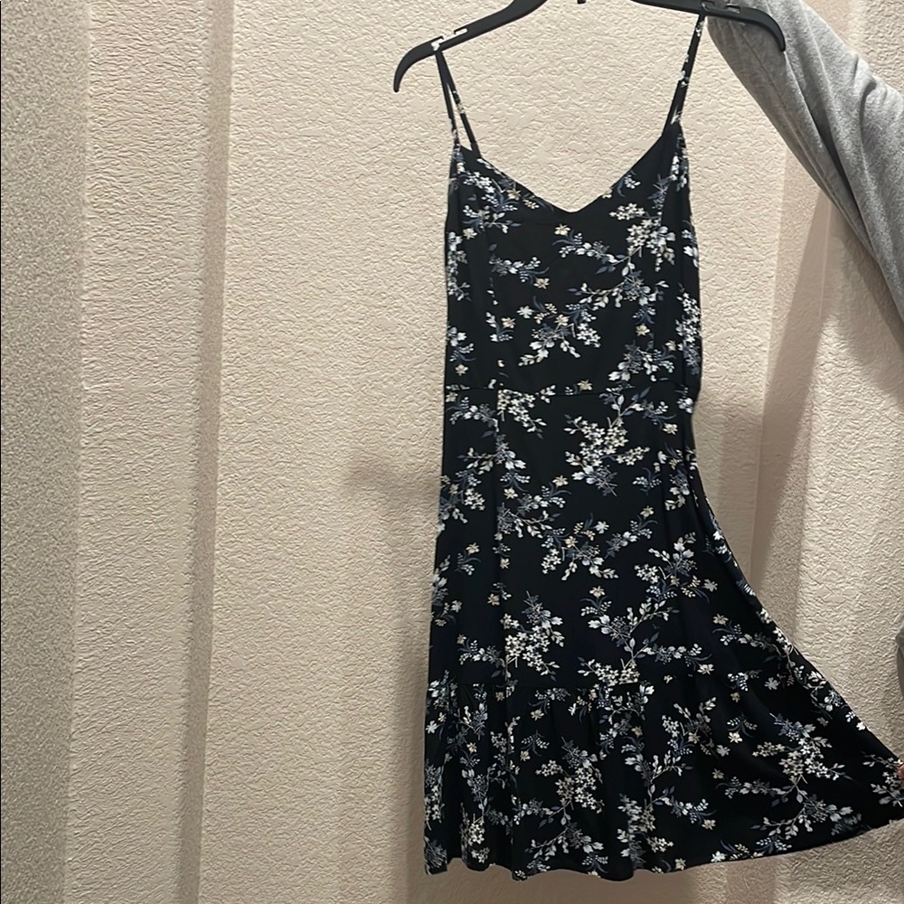 Floral Black Dress